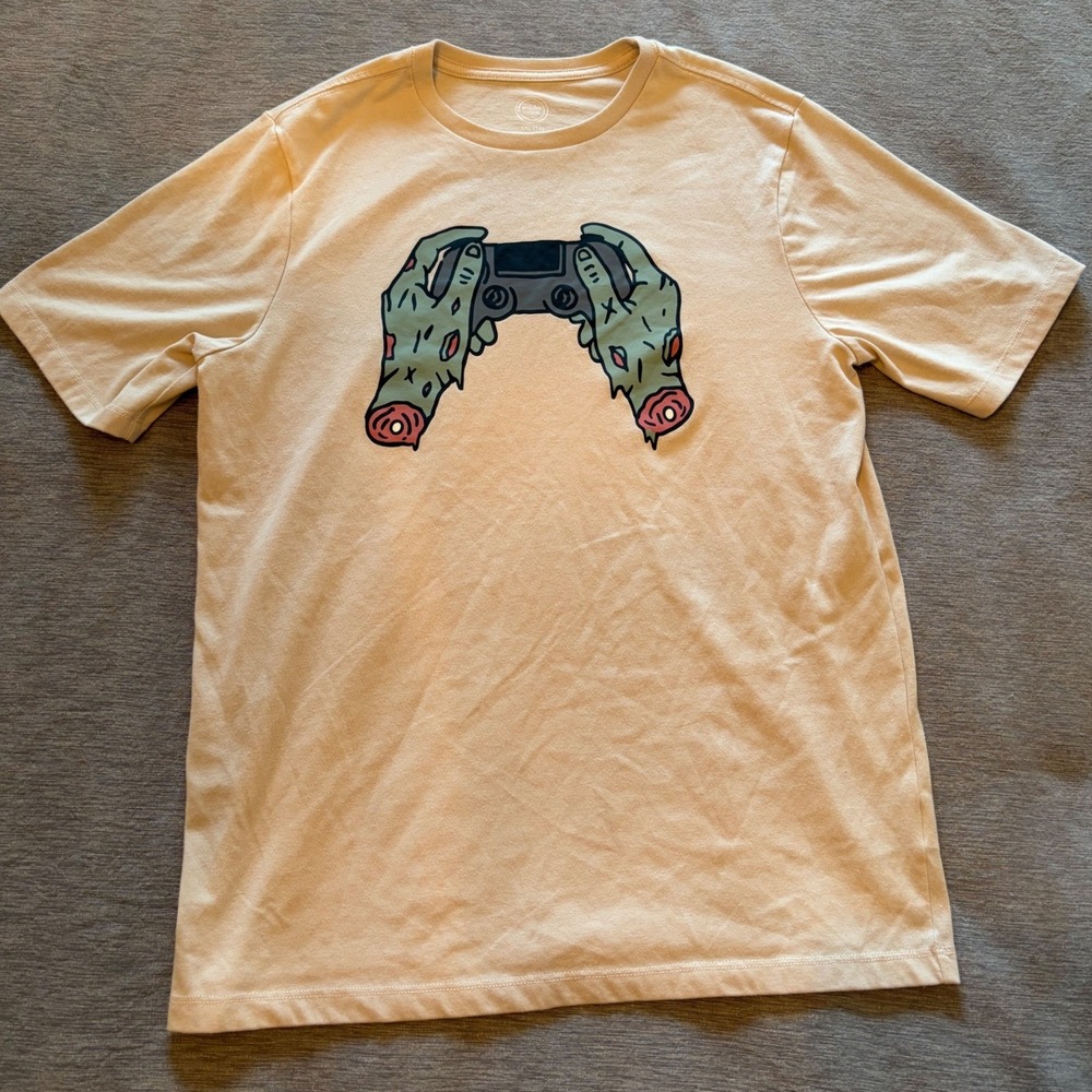 Wonder Nation Boys Zombie Gaming Graphic T-Shirt Tan